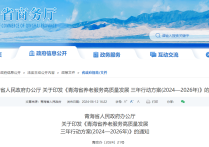 青海省人民政府办公厅 关于印发《青海省养老服务高质量发展 三年行动方案(2024—2026年)》的通知